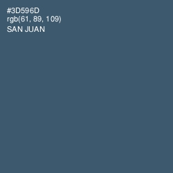 #3D596D - San Juan Color Image